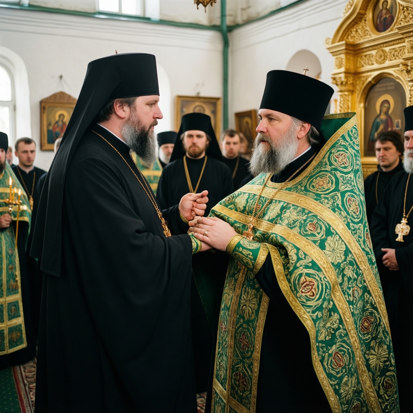 В Псково-Печерском монастыре завершили празднование Успения Пресвятой Богородицы